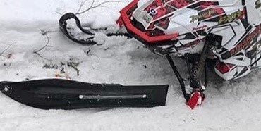 A few sled wrecks that couldn't break Curve skis